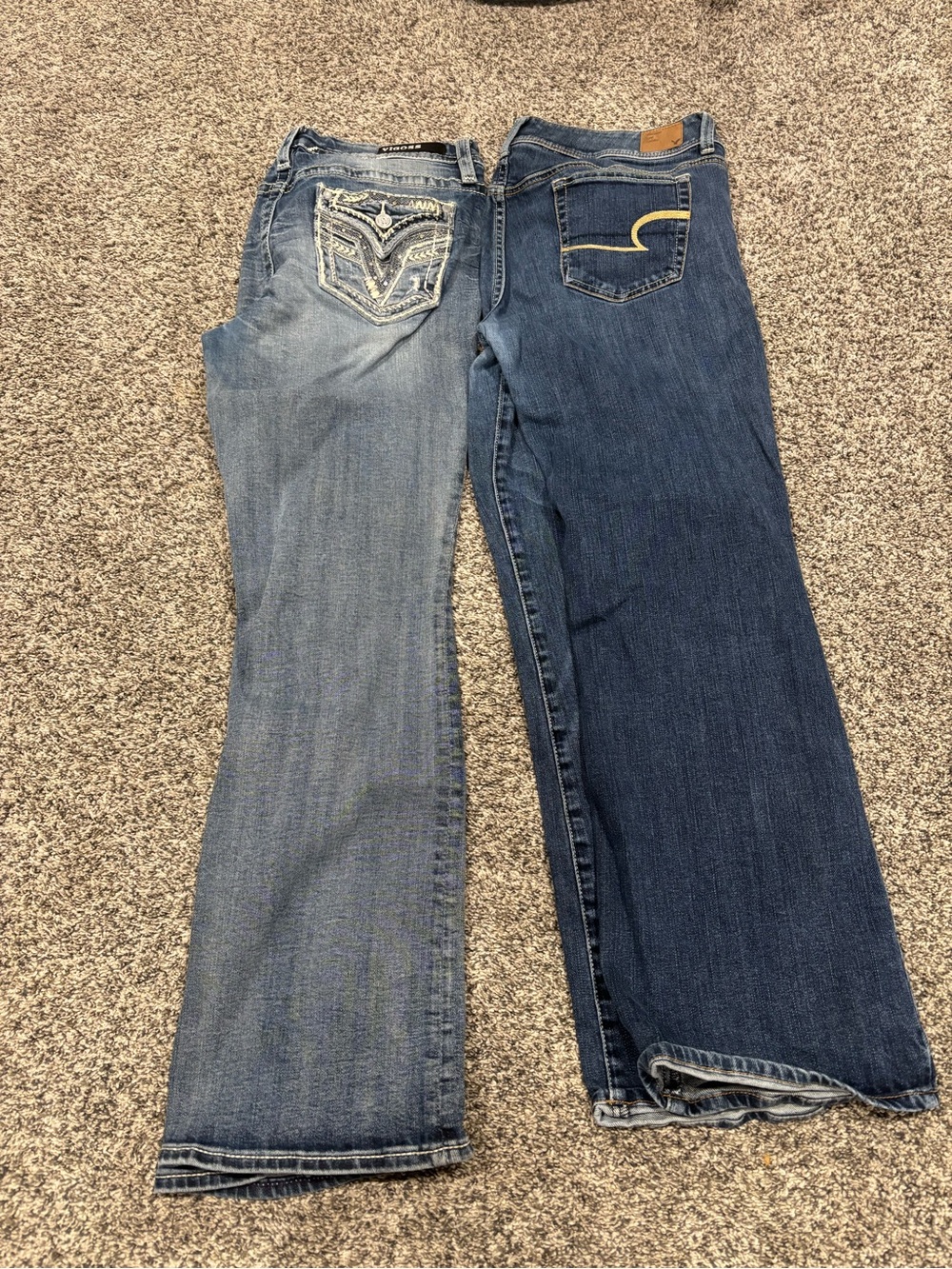 American Eagle Outfitters Women's Boot Cut Jeans - Light & Dark Blue Washes